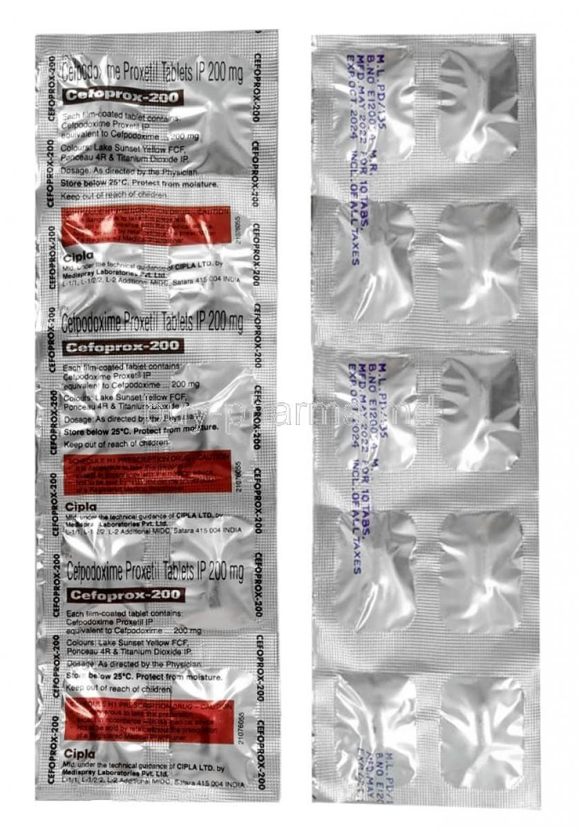 CEFPODOXIME PROX TB 200MG 20