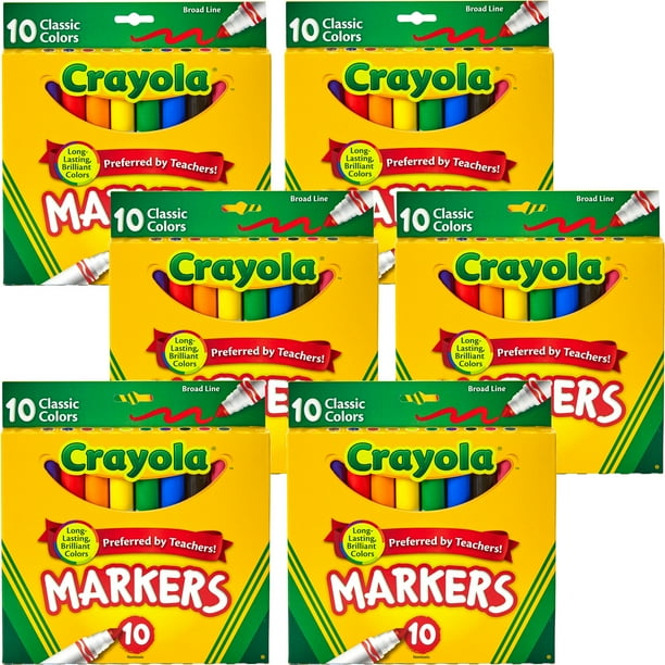Crayola Broad Line Markers - Classic Colors, 10 count