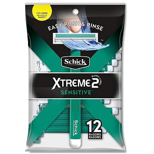 Schick Mens Xtreme2 Razor Sensitive Disposable 2 Count