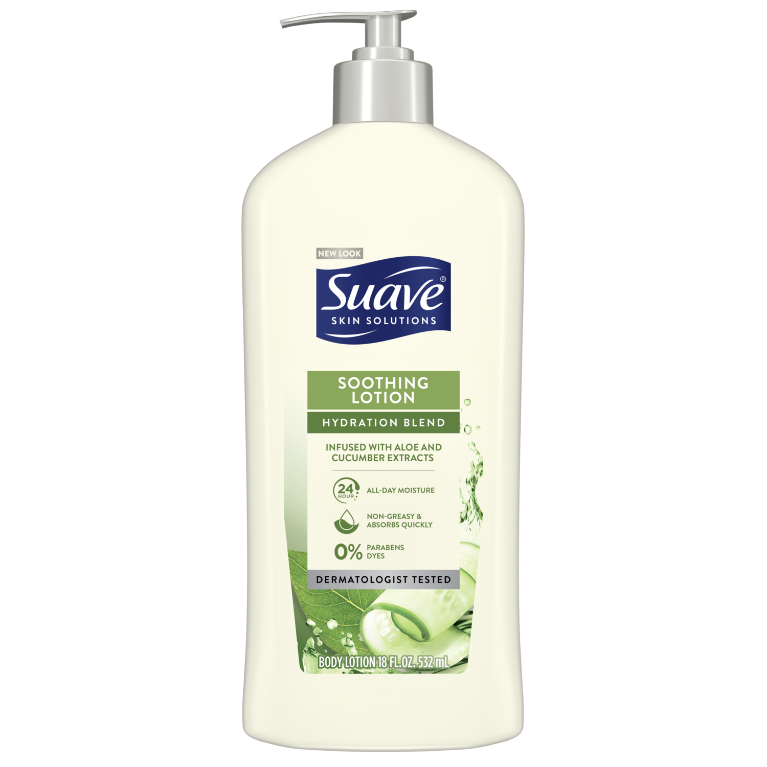 Suave Skin Lotion 18oz Pump Soothing Hydration Blend
