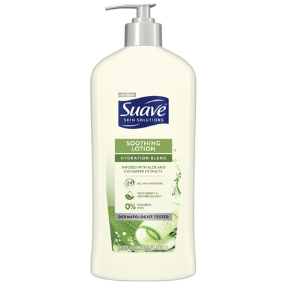 Suave Skin Lotion 18oz Pump Soothing Hydration Blend