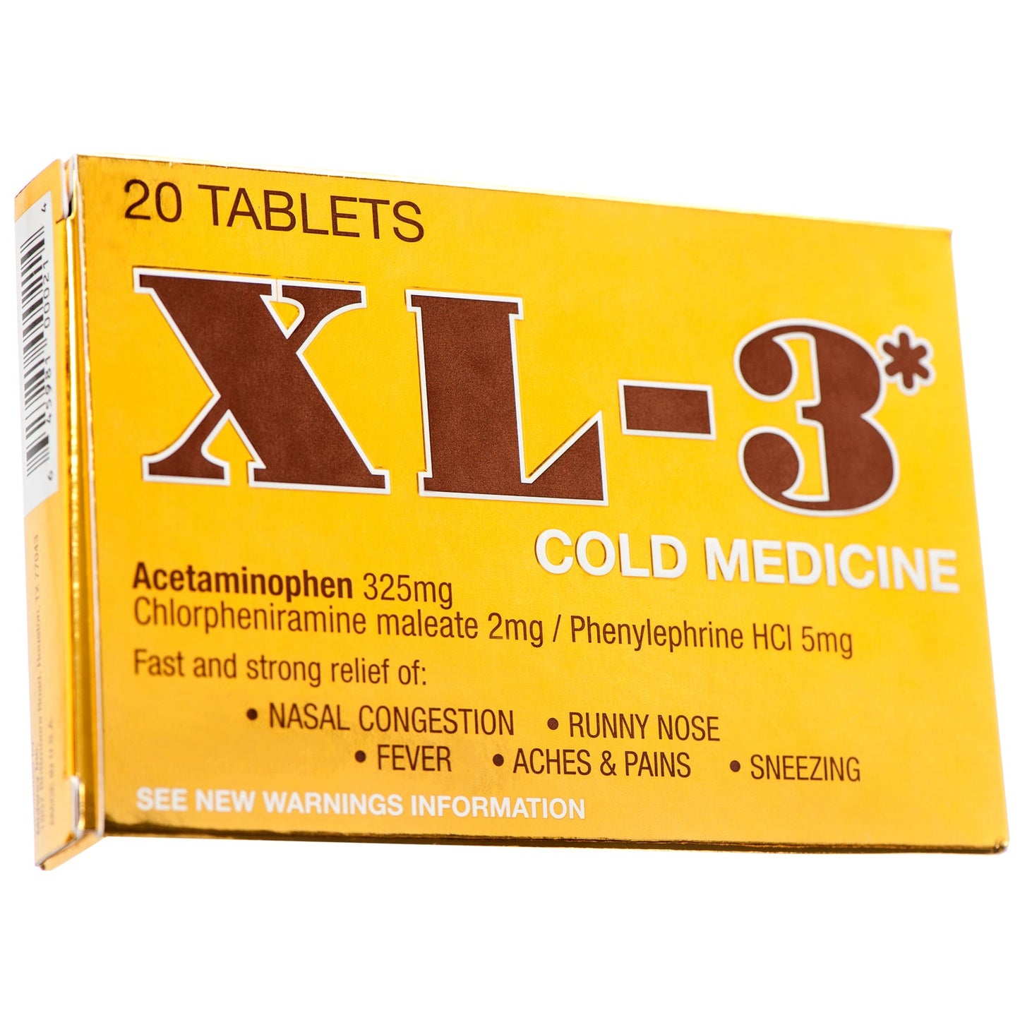 XL-3 COLD MDCN TB5-2-325MG20 DSHP