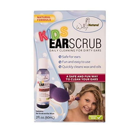 KIDS EAR SCRUB LQ 60ML W/SPONGE