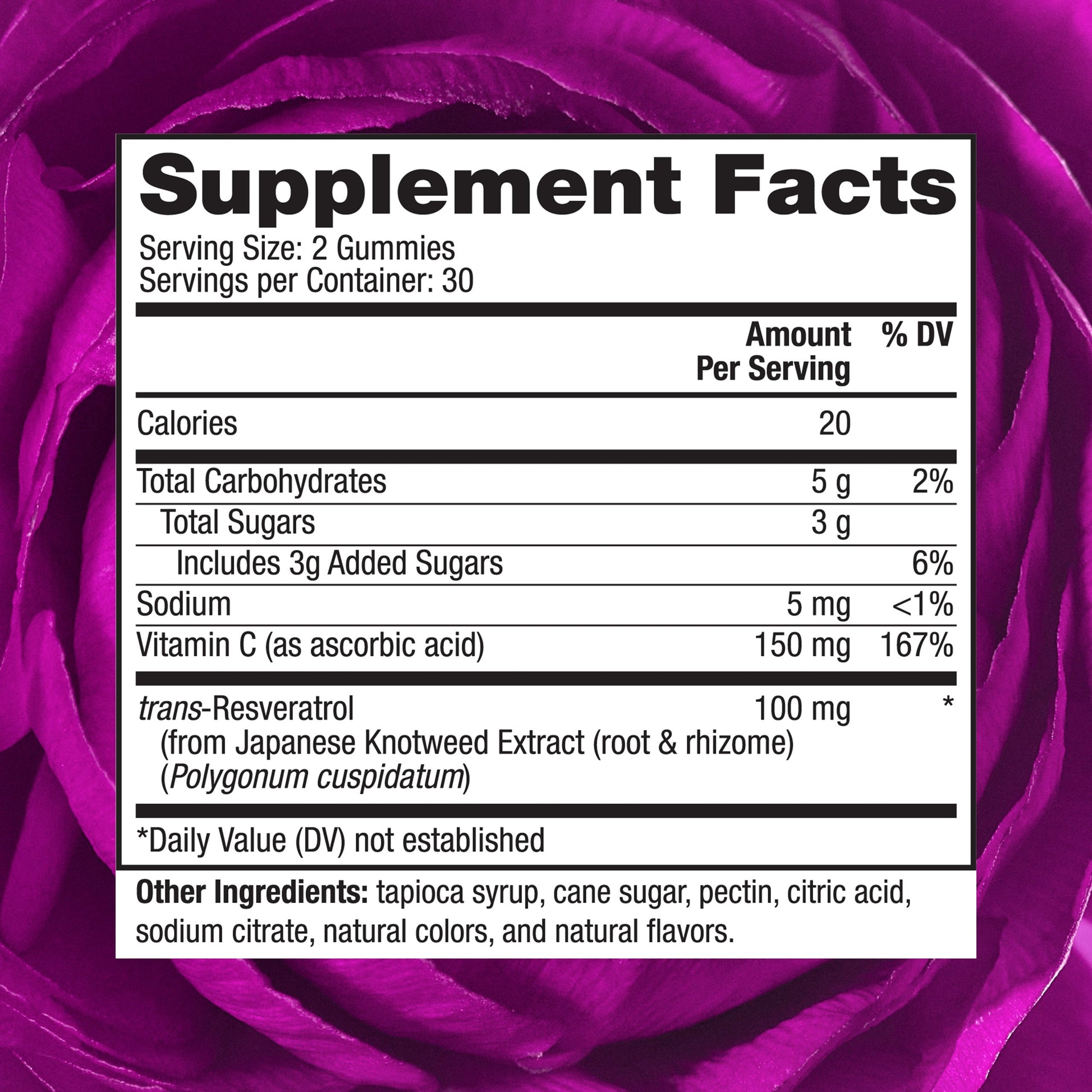RESERVEAGE NUTRITION RESVERATROL GUMMIES