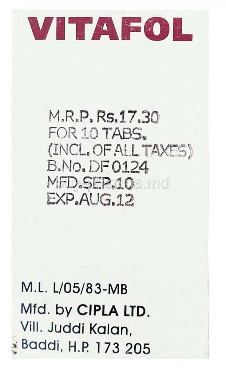 FOLIC ACID PWD 25 GM DS