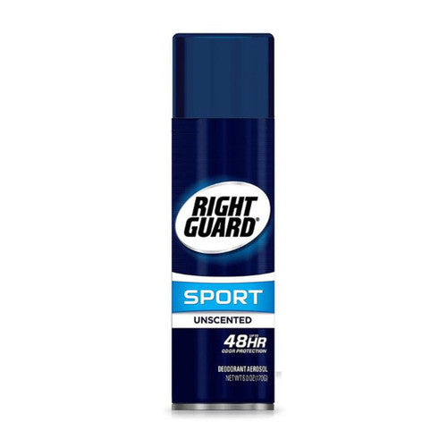 Right Guard Sport 6oz Aerosol Unscented 48Hr Antperspirant