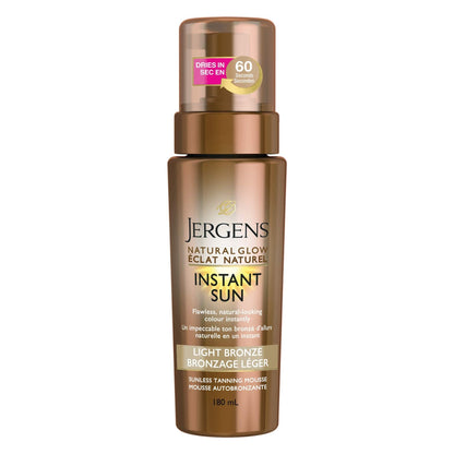 Jergens Natural Glow Instant Sun Light Bronze 6oz