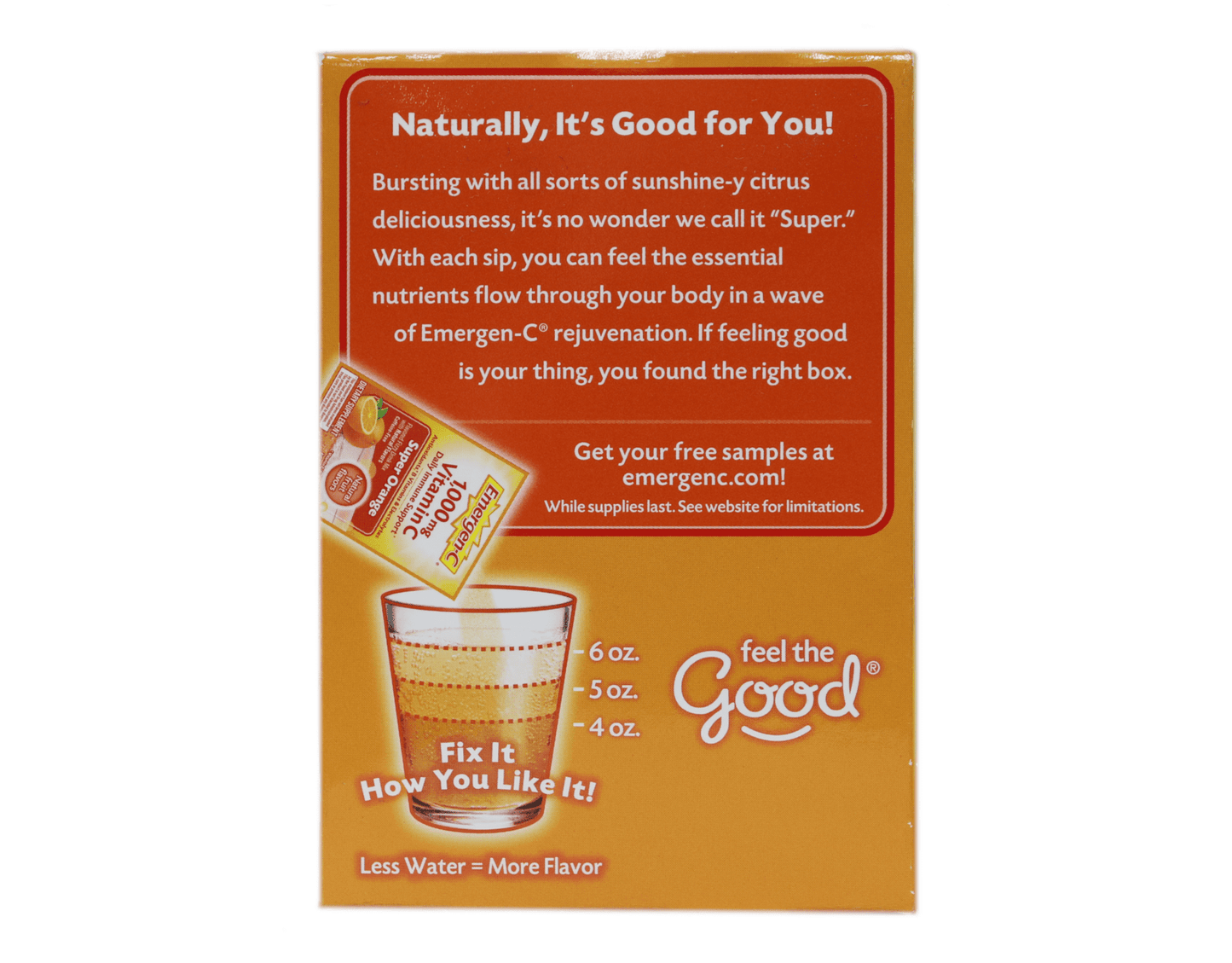 Emergen-C Vitamin C Drink Mix Packets - Super Orange, 10 count