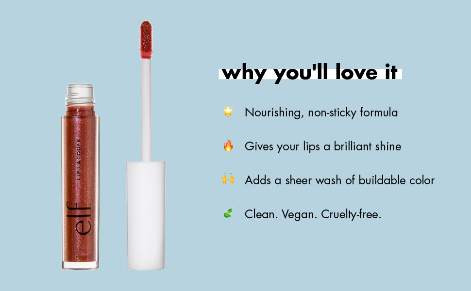 e.l.f. Lip Lacquer Ultra Shine Lip Gloss - Black Cherry