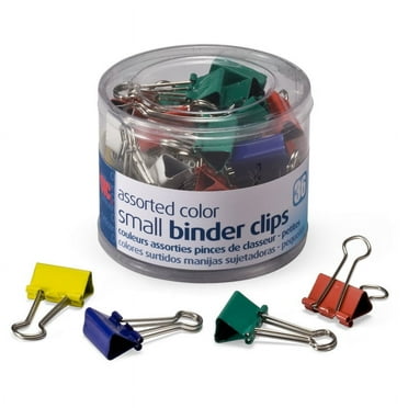 Ava .75" Binder Clips - Black, 12 count