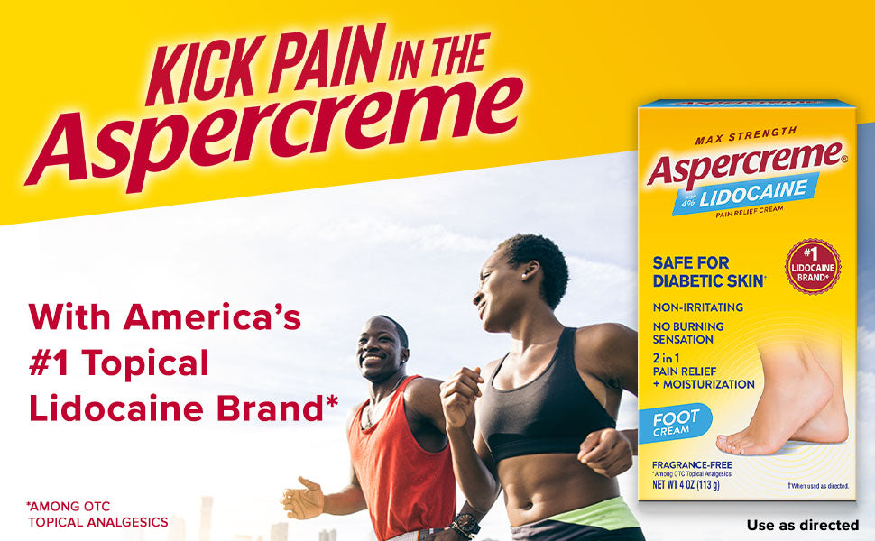ASPERCREME LIDOCAINE FOOT PAIN CREAM 4OZ