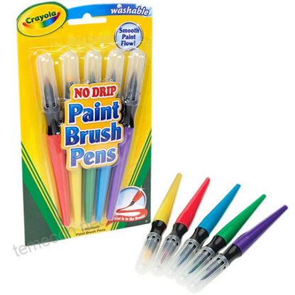 Crayola Classic Paint Brush Pens, 5 count