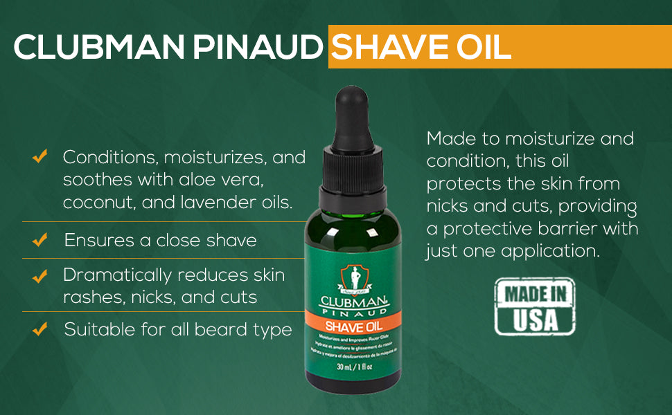 CLUBMAN SHAVE OIL          1 OZ