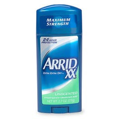 Arrid Deodorant 2.6oz Solid Xx Unscented