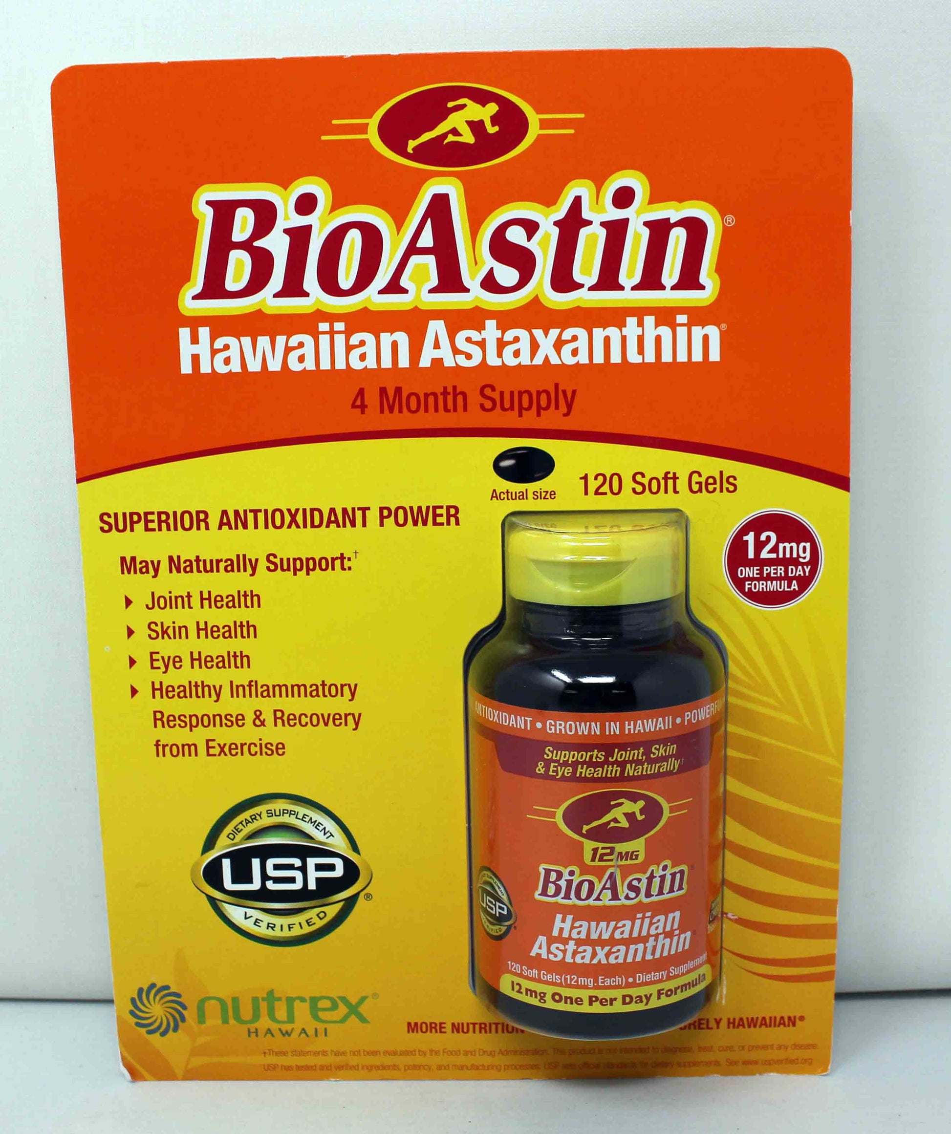 NUTREX HAWAII BIOASTIN,VEG,12MG