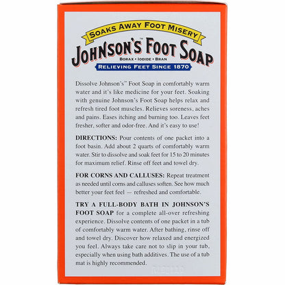 JOHNSON'S FOOT SOAP POWDER 8CT
