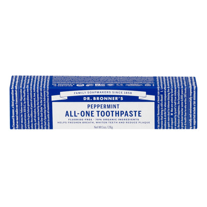 DR. BRONNER'S All-One Toothpaste - Peppermint, 1 oz