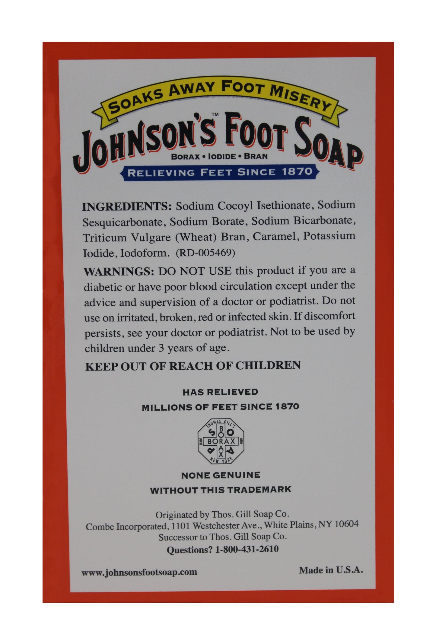 JOHNSON'S FOOT SOAP POWDER 8CT