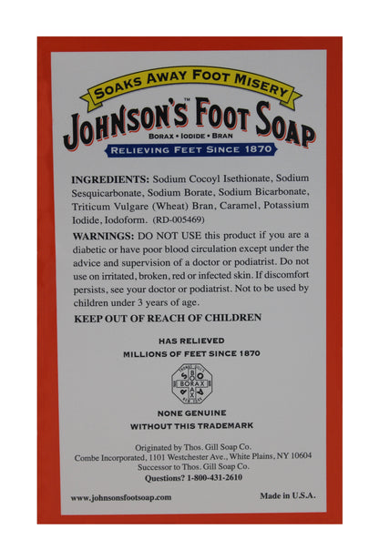 JOHNSON'S FOOT SOAP POWDER 8CT