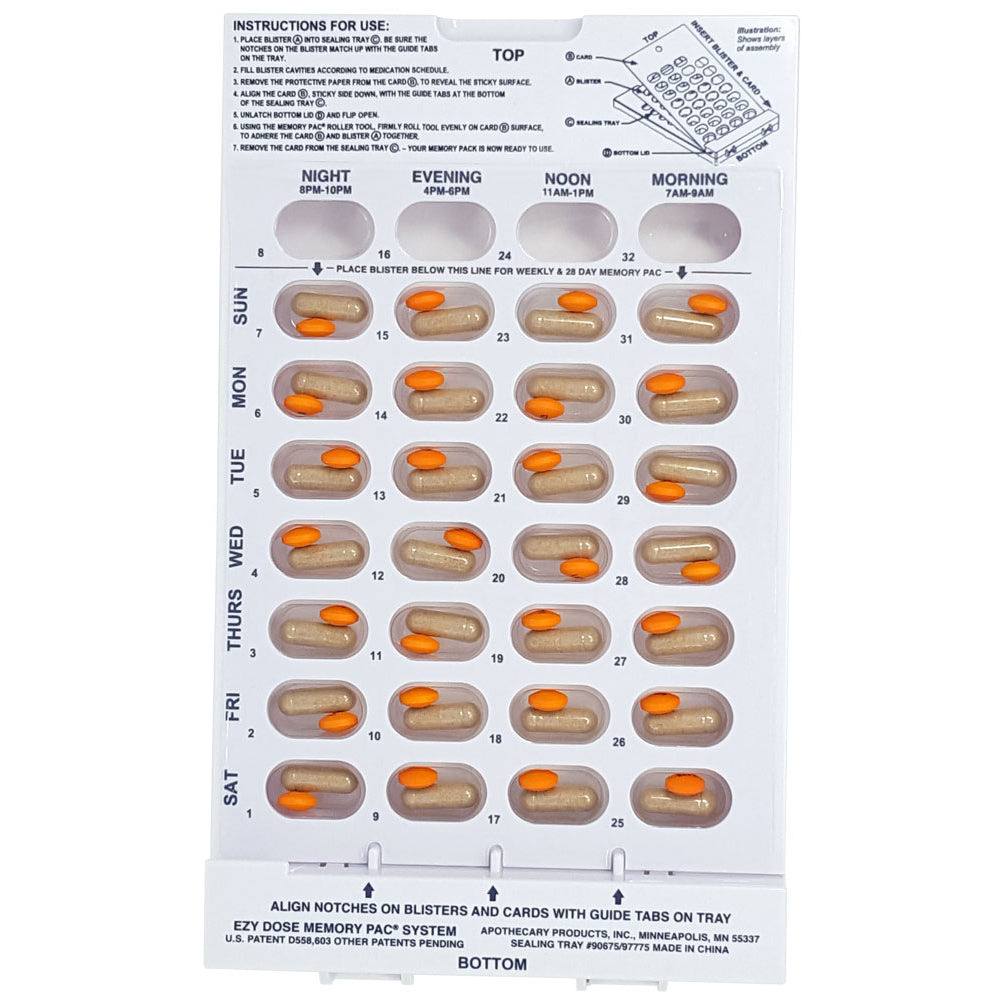 BLISTER 62DOSE EA 4X250