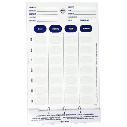 BLISTER 30DOSE EA 4X250 LARGE OV
