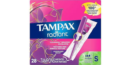 TAMPAX RADIANT SUPER TAMPON 14CT