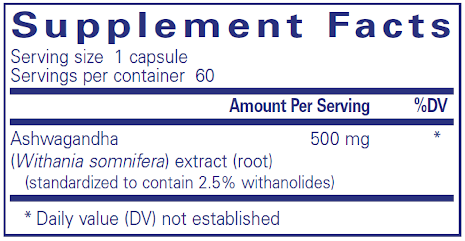 21ST CENTURY ASHWAGANDHACP500MG60