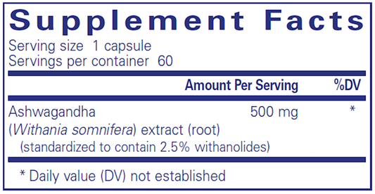 21ST CENTURY ASHWAGANDHACP500MG60