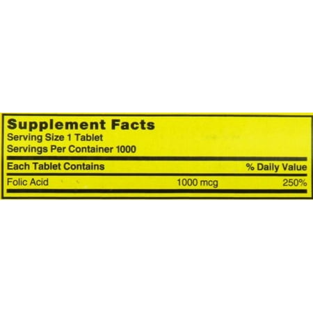 FOLIC ACID TB 1MG 1000