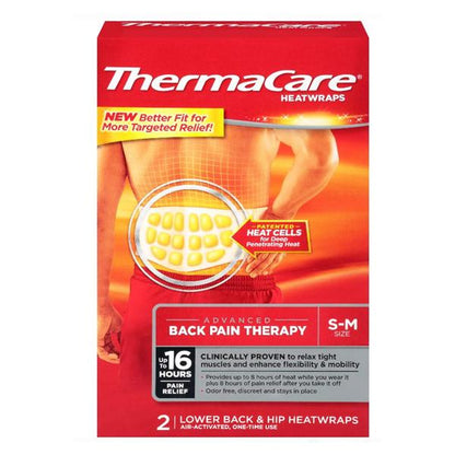 THERMACARE 8HR BACK MEDIUM 2CT
