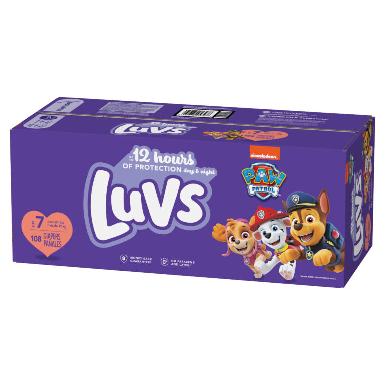 Luvs Diapers Size 3 Paw Patrol 34 Count