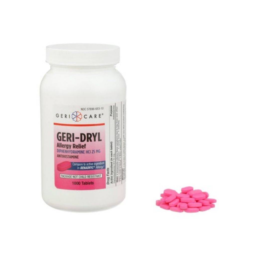 GERI-DRYL ALRG RFL TB 25MG 400