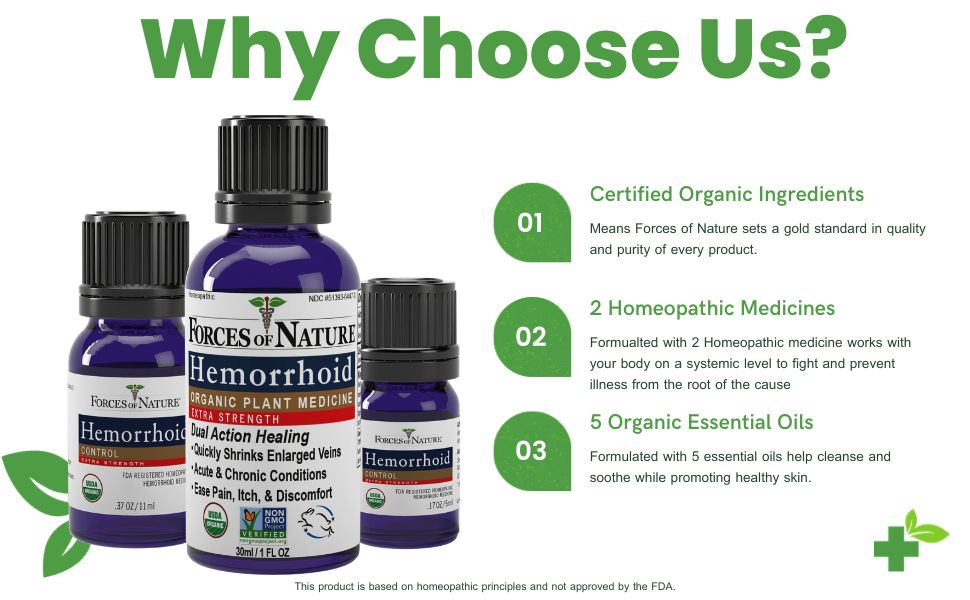 FORCES OF NATURE HEMORRHOID CNTRL,OG2,X-ST