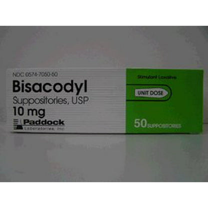 BISACODYL SU 10MG 50