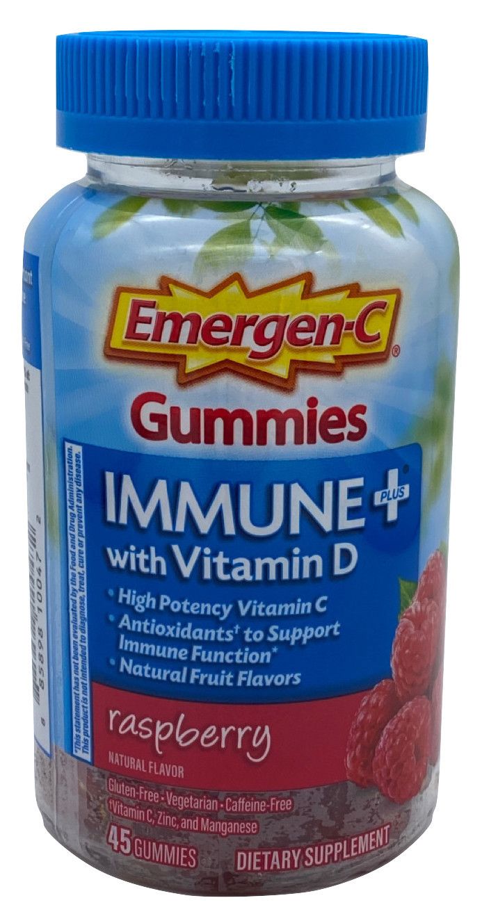EMERGEN-C IMMUNE+ GUMMIES RASPBERRY 45CT