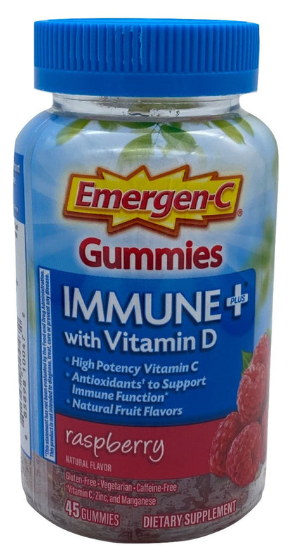 EMERGEN-C IMMUNE+ GUMMIES RASPBERRY 45CT