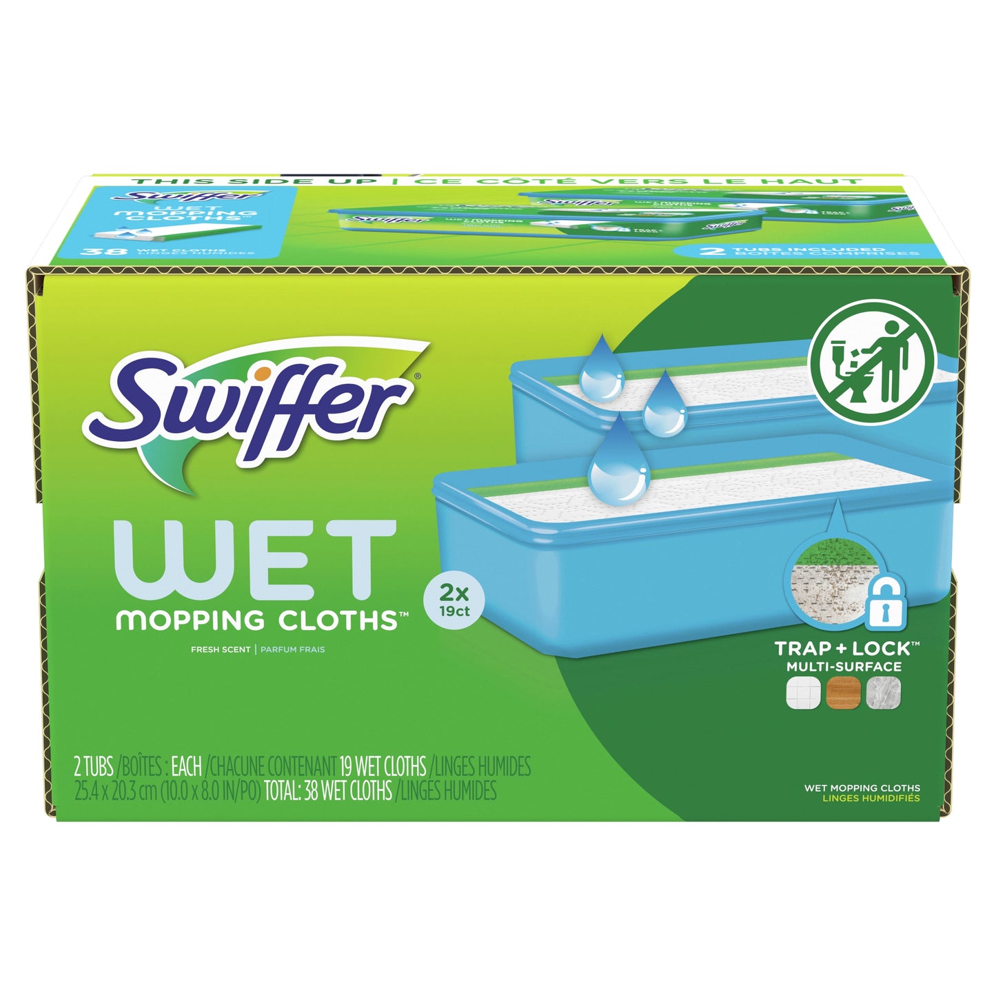 SWIFFER WET MOPPING CLOTH FRESH PAD 12CT
