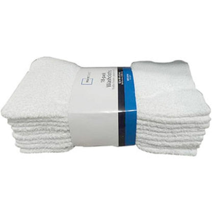 Royal Crest Wash Cloths - White, 6 count