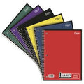 iScholar 3 Subject Wide Ruled Notebook - Assorted Colors