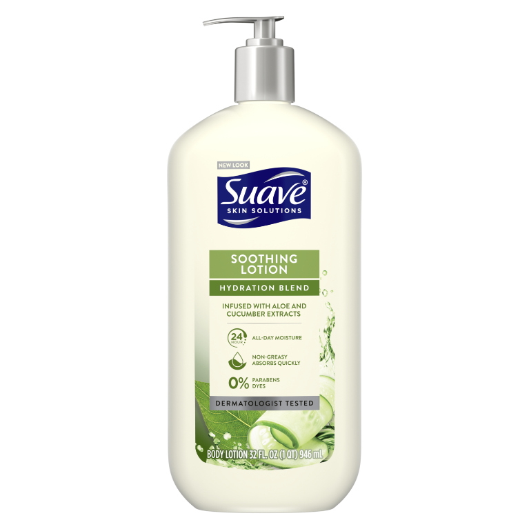 Suave Skin Lotion 18oz Pump Soothing Hydration Blend