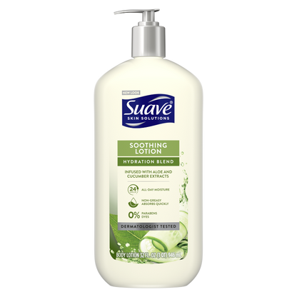 Suave Skin Lotion 18oz Pump Soothing Hydration Blend