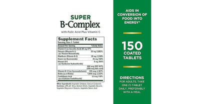 SUPER B COMPLEX W/C TAB 150CT NAT BOUNTY