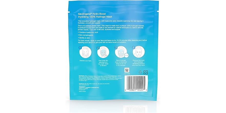 NEUTROGENA HYDRO BOOST GEL MASK 1 CT