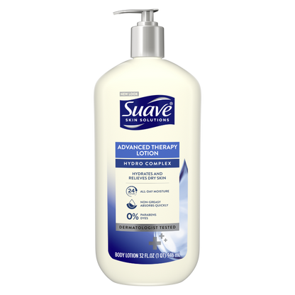 Suave Skin Lotion 18oz Pump Advanced Therapy Hydro Complex