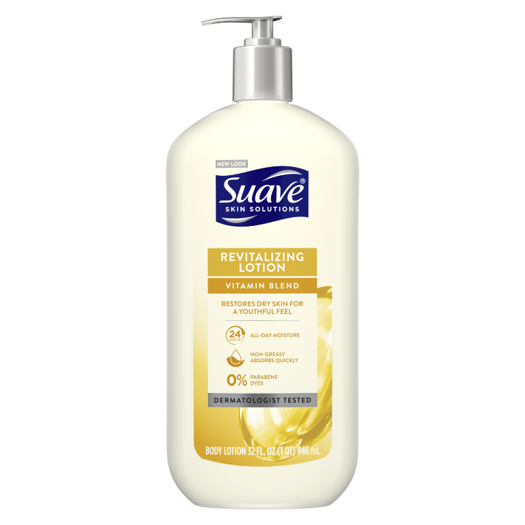 Suave Skin Lotion 18oz Pump Revitalizing Vitamin Blend