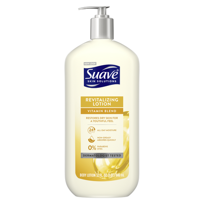 Suave Skin Lotion 18oz Pump Revitalizing Vitamin Blend
