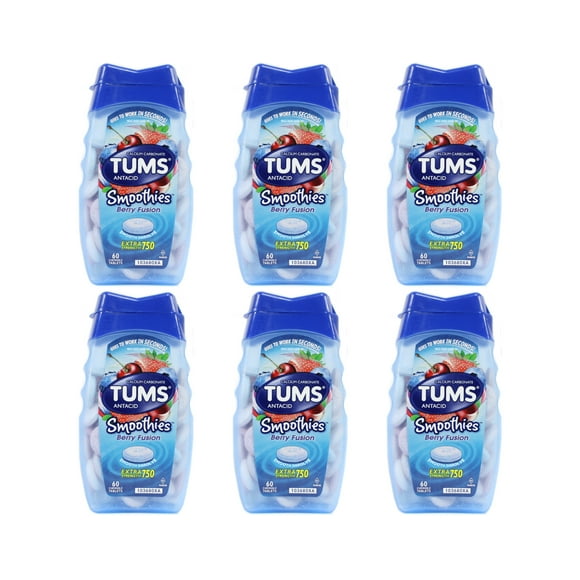 TUMS SMOOTHIE TABLET BERRY 60CT