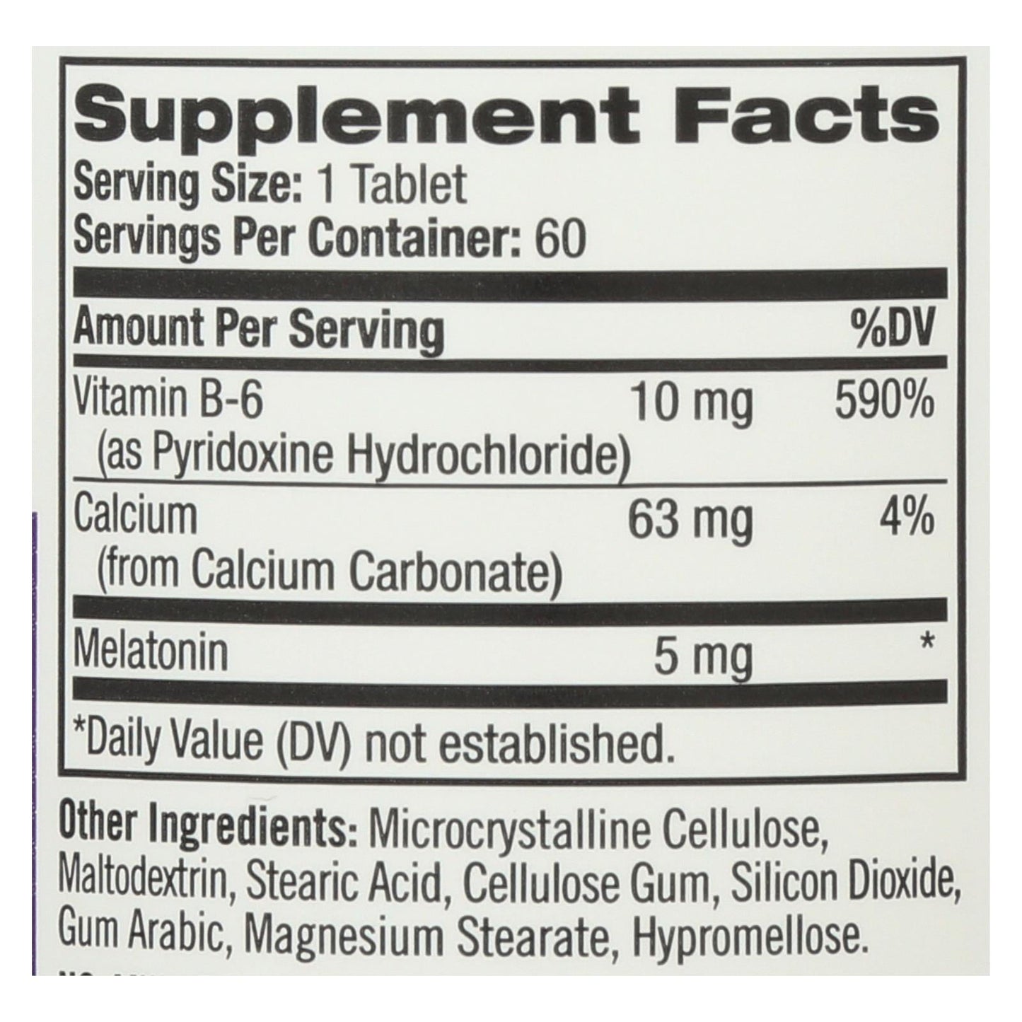 MELATONIN 5 MG TAB 60