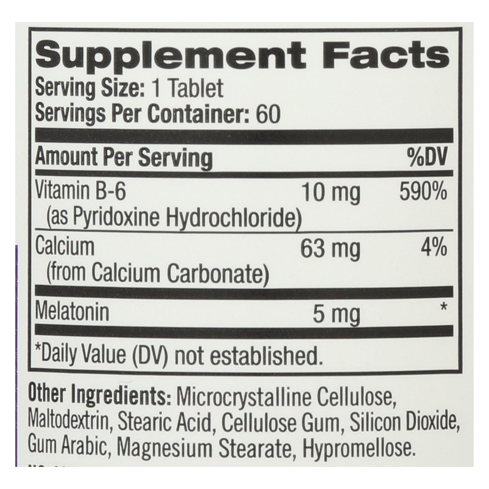 MELATONIN 5 MG TAB 60