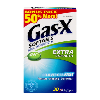 GAS-X GC 250MG 30 SFG MS